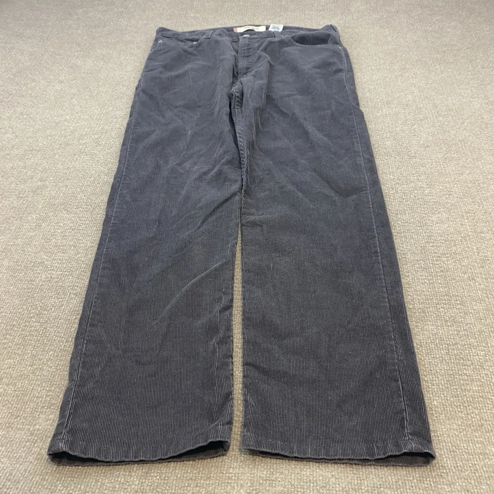 Vintage Levis 505 Corduroy Pants Mens 36x30 Gray Straight Leg 5 Pocket Baggy 90s